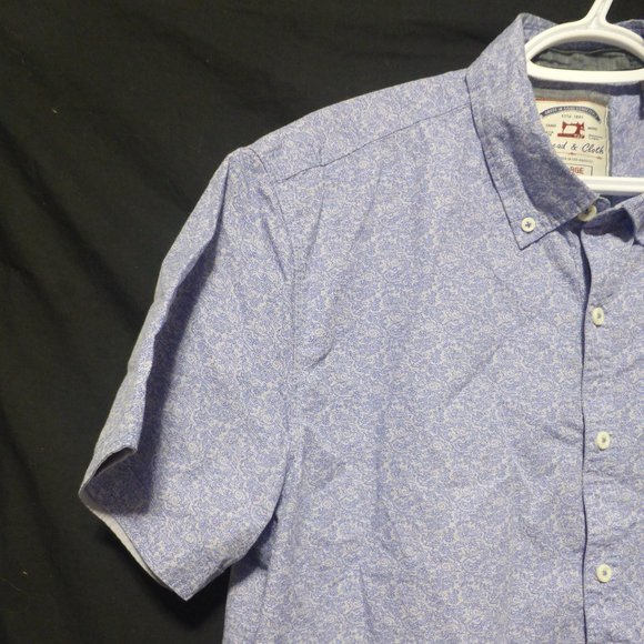 THREAD & CLOTH, large, button down short sleeve shirt with pocket, GUC - Picture 4 of 13